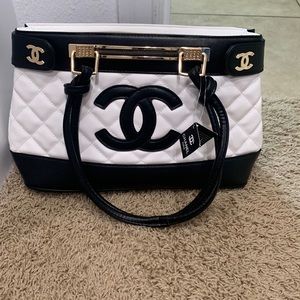 Black & White CC tote